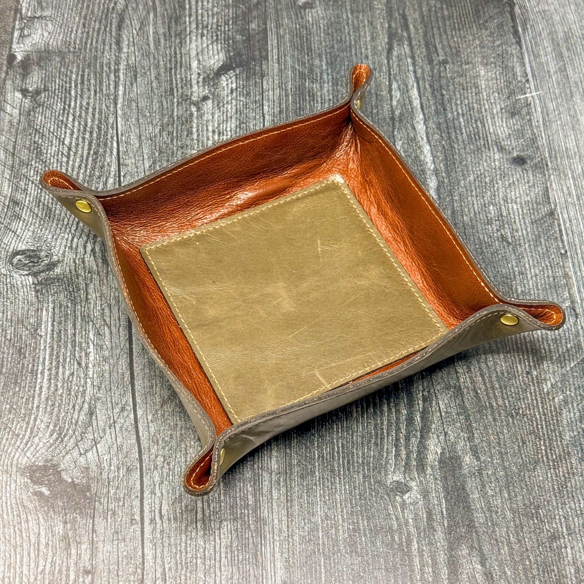 Leather Valet Tray – Murdock Grey
