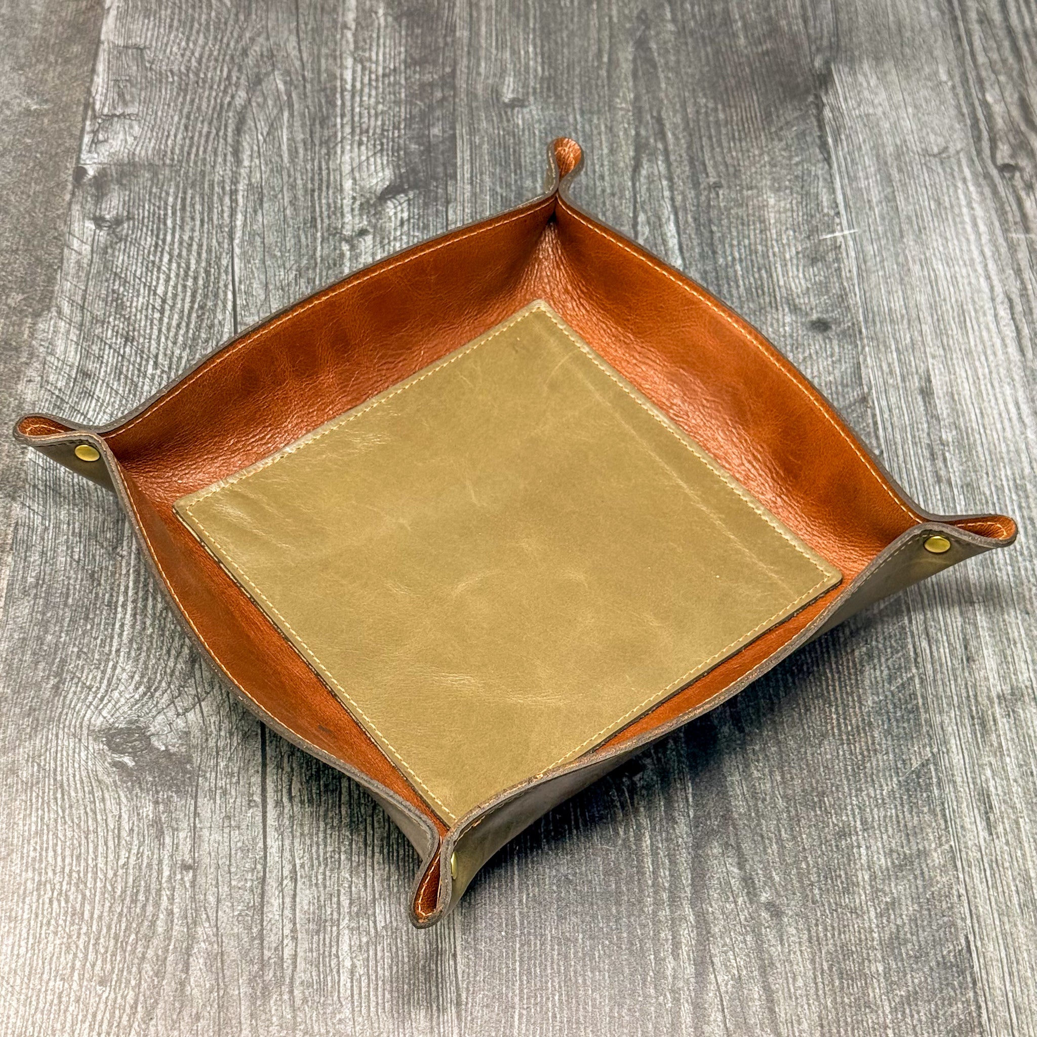 Leather Valet Tray – Murdock Grey