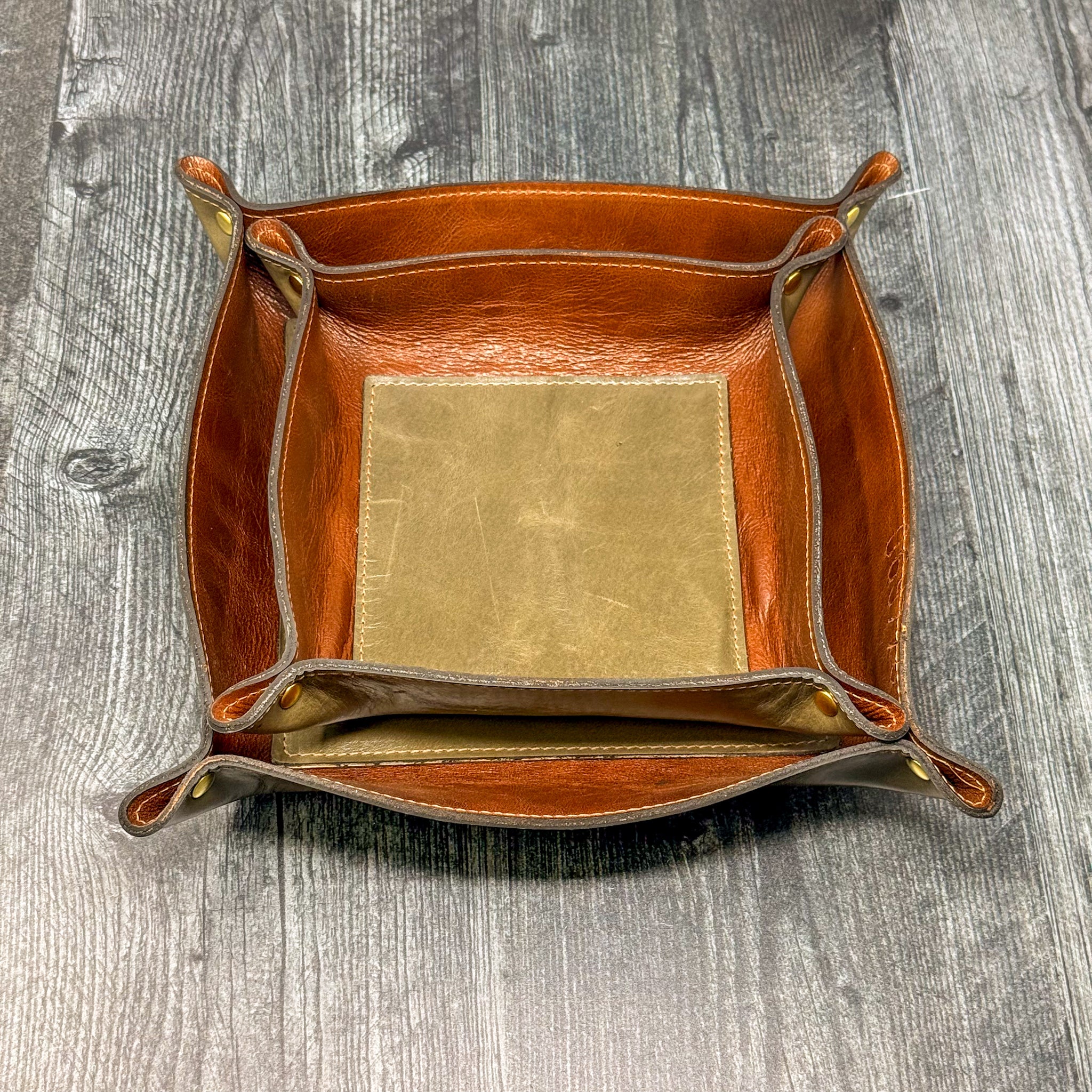 Leather Valet Tray – Murdock Grey