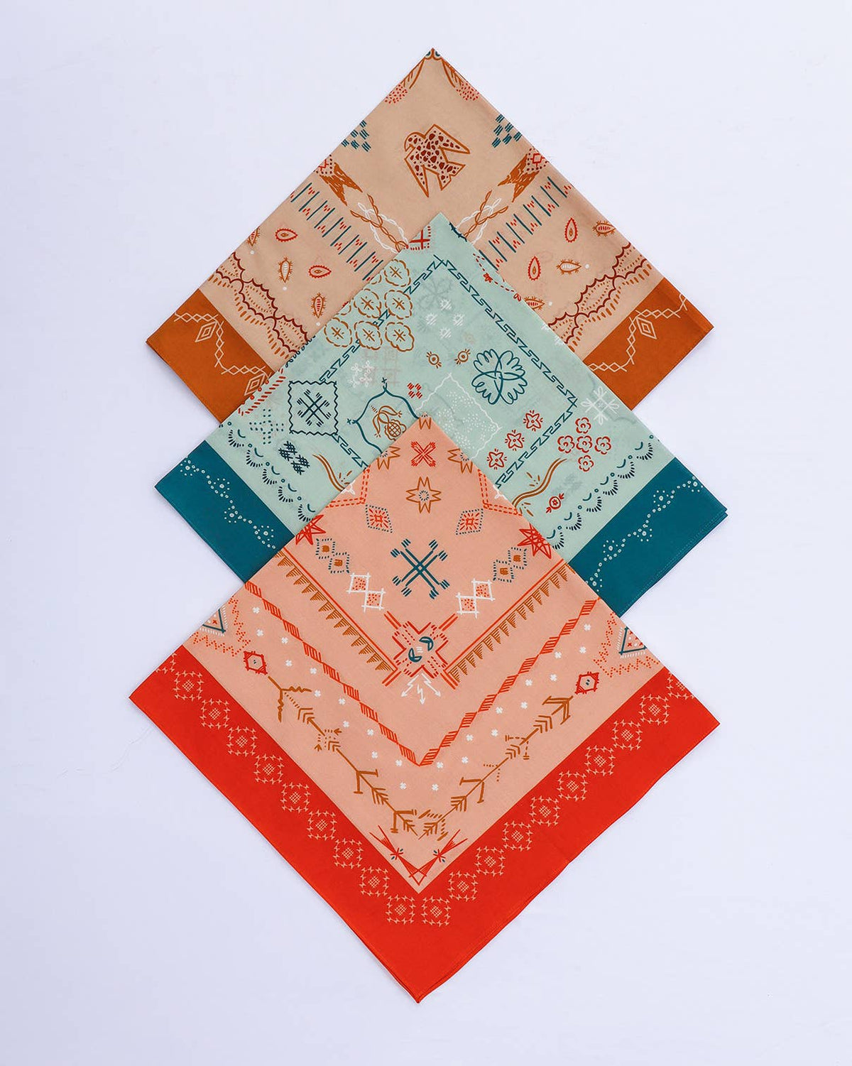 Taos Southwestern Bandana Scarf (24-inch / Cotton)