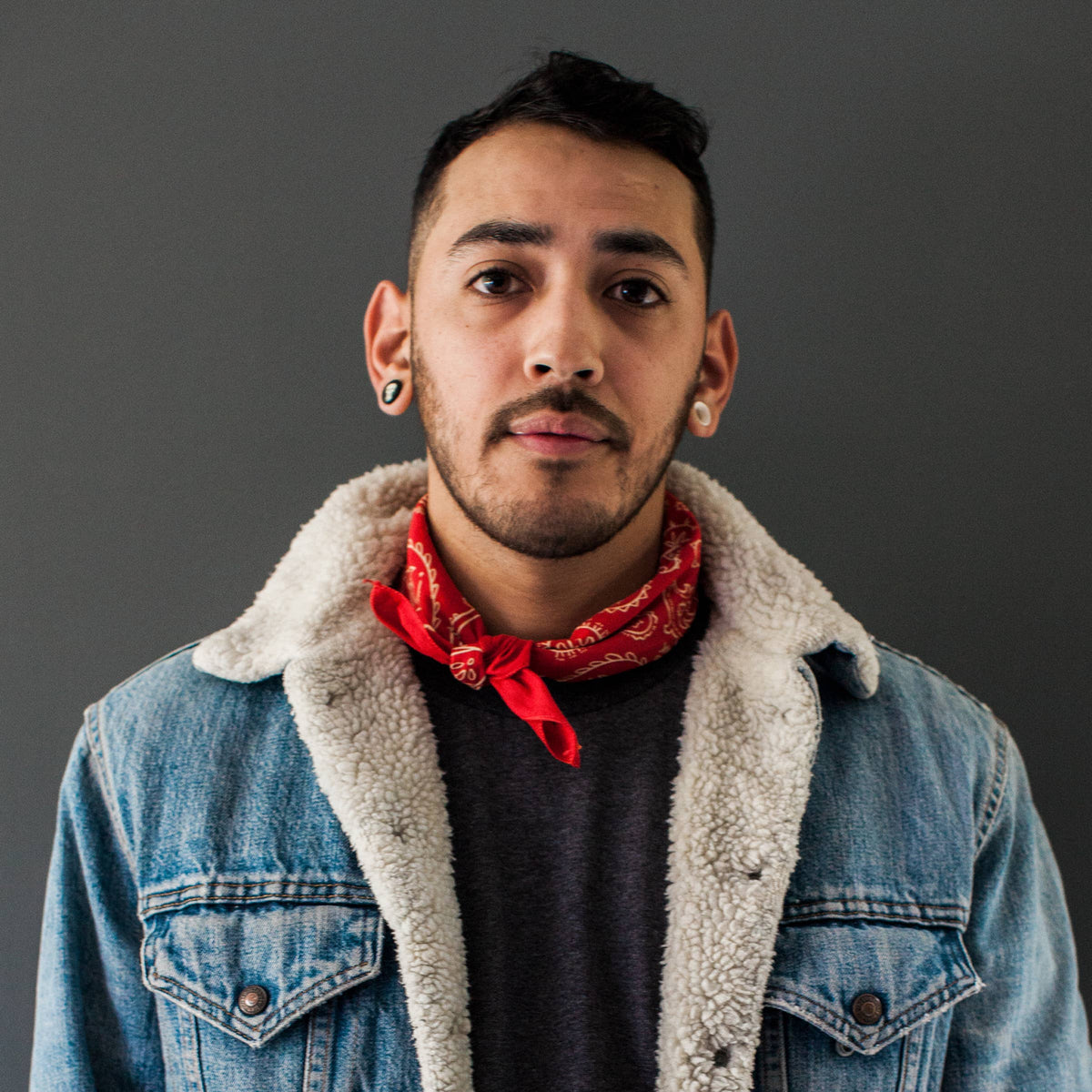 Dixon Red Paisley Western Bandana (22-Inch / Cotton)