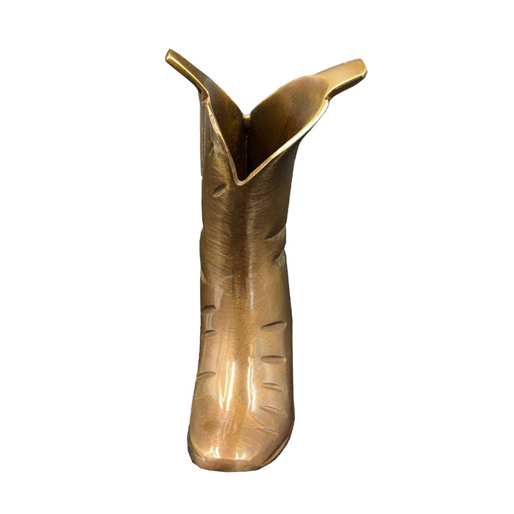 Antiqued Brass Riding Boot Toothpick Holder | Home Accents