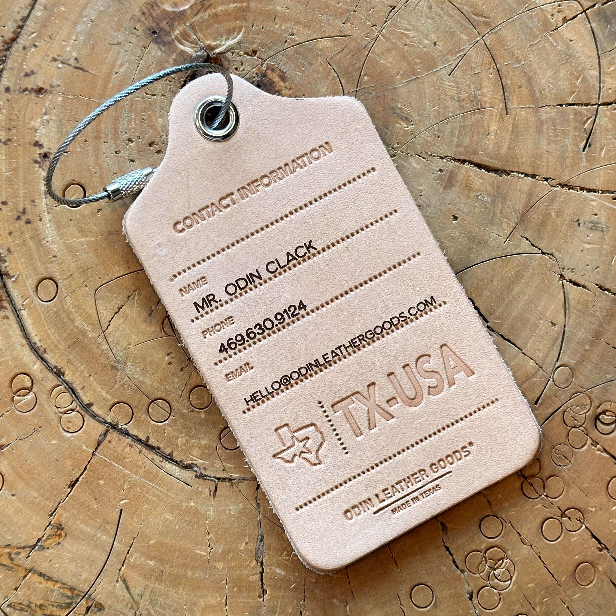 Bag Tag w/ Custom Engraving