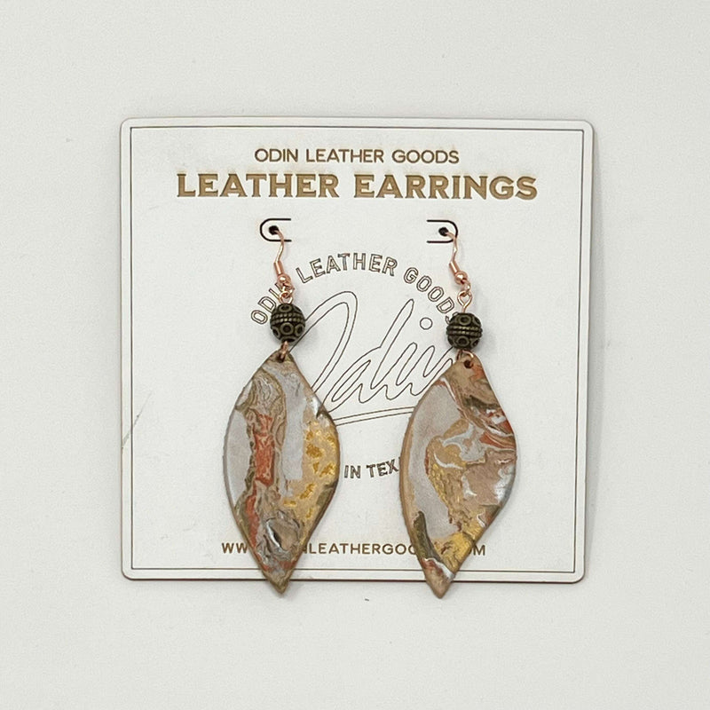 Earrings - Water Marbled Fall Collection