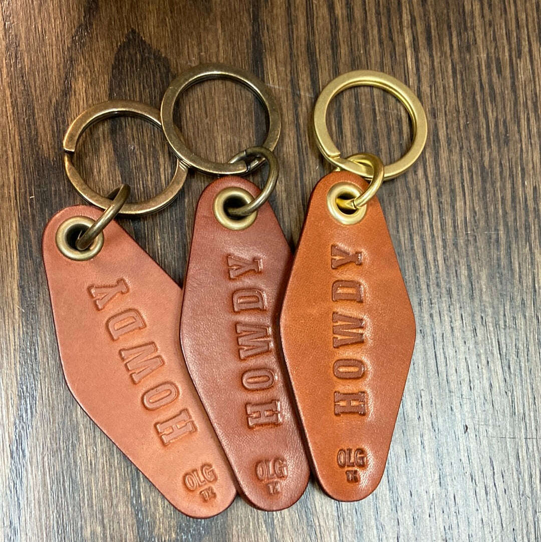 Keychain – HOWDY – Odin Leather Goods