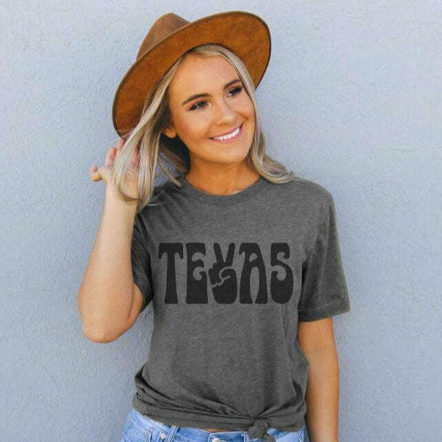 T-Shirt - Peace Texas Grey