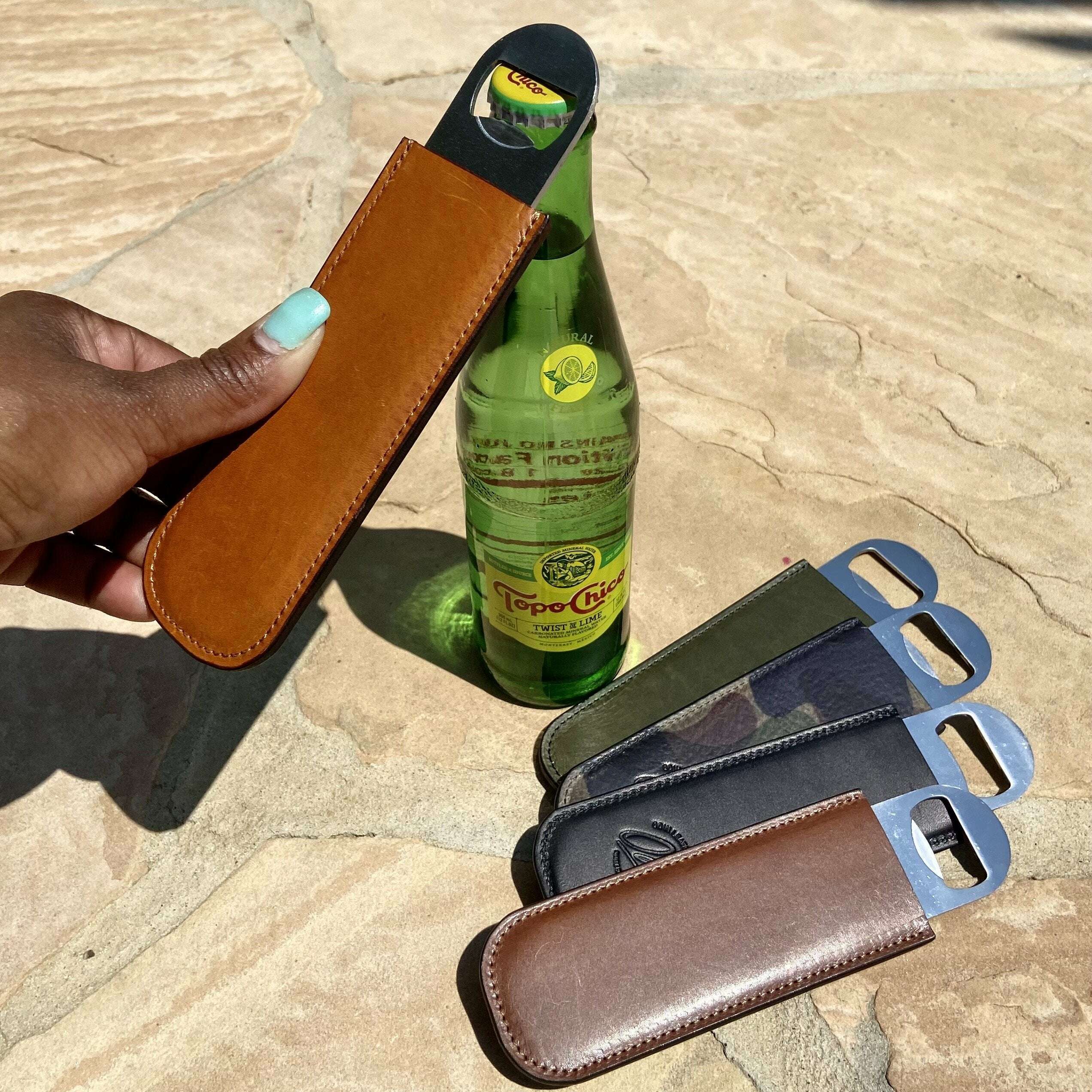 Leather Wrapped Bottle Opener