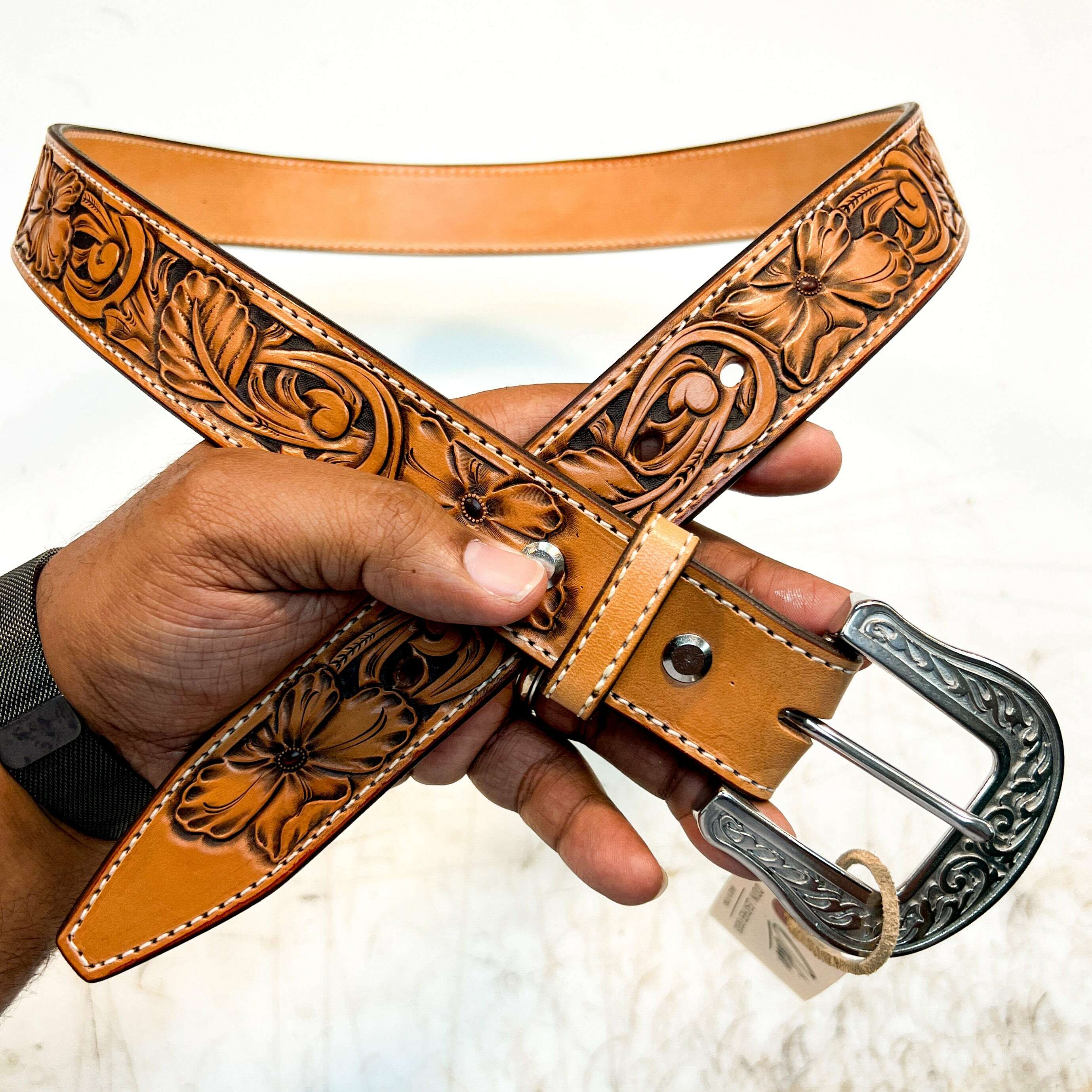 Hand Tooled Belt