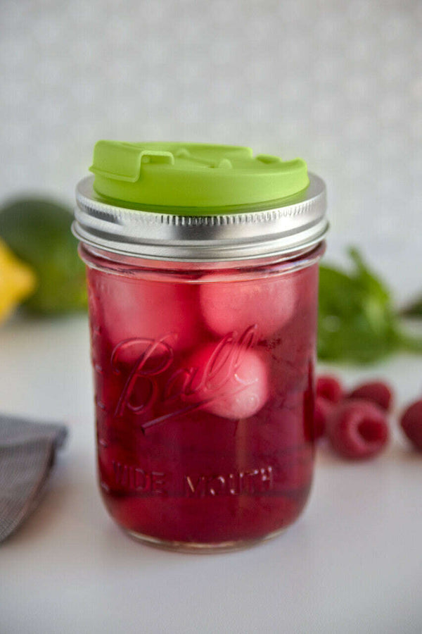 Drink Lid for Wide Mouth Mason Jar