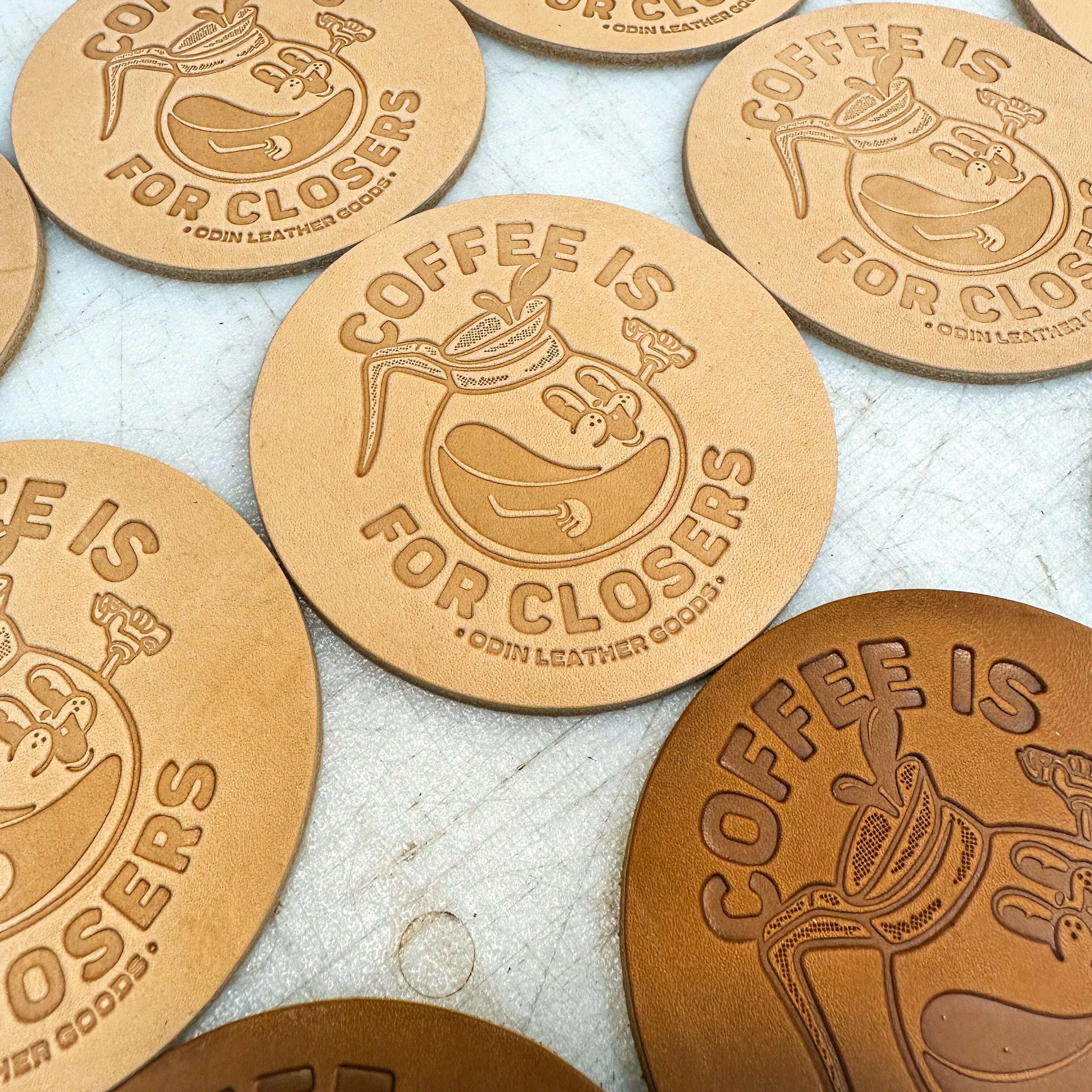 "Coffee is for Closers" Coasters (Set of 4)