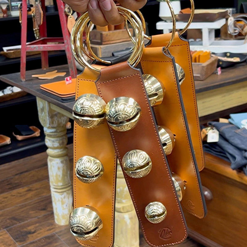 Beautiful Handmade Leather Sleigh Bells