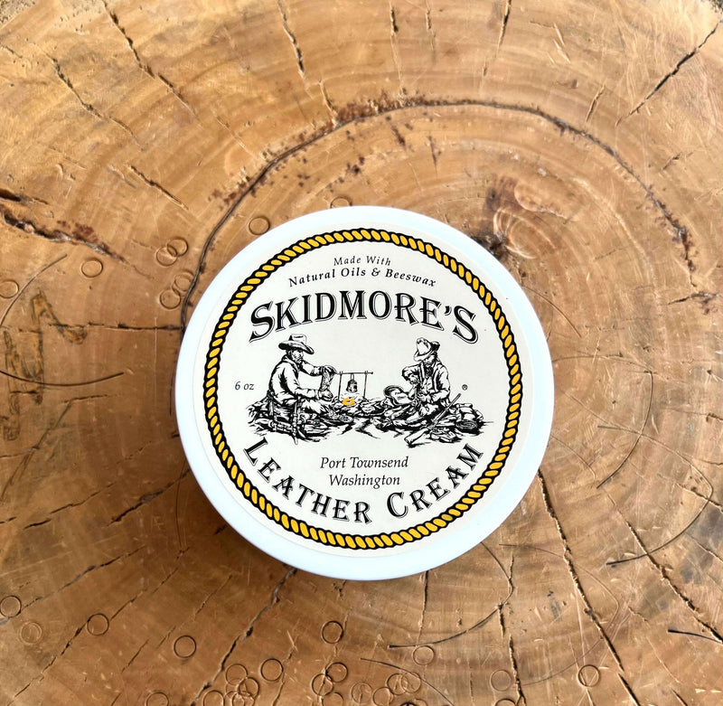 Skidmore's Original Leather Cream | 100% Natural Non Toxic Water Repellent  Formula is a Cleaner and Conditioner | Repair a Horse Saddle, Riding Boots