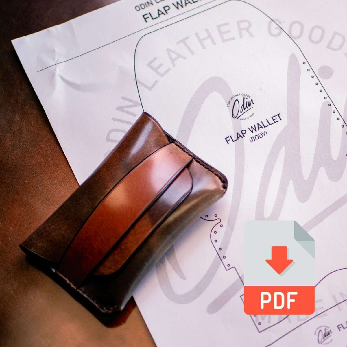 Classic Flap Wallet Pattern (Printable PDF)