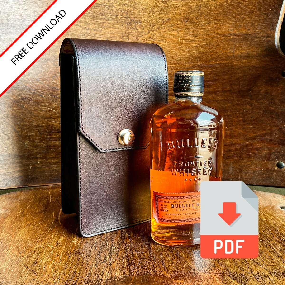 FREE Whiskey Bottle Case Pattern (Printable PDF)