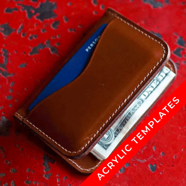 4-Pocket Vertical Wallet, Acrylic Template 
