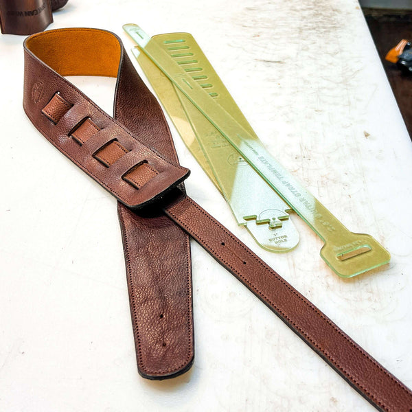 Custom leather guitar strap, hand tooled, handmade in USA - Ozark Mountain  Leather™