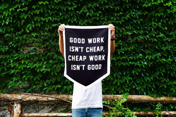 Championship Banner: Good Work Isn't Cheep