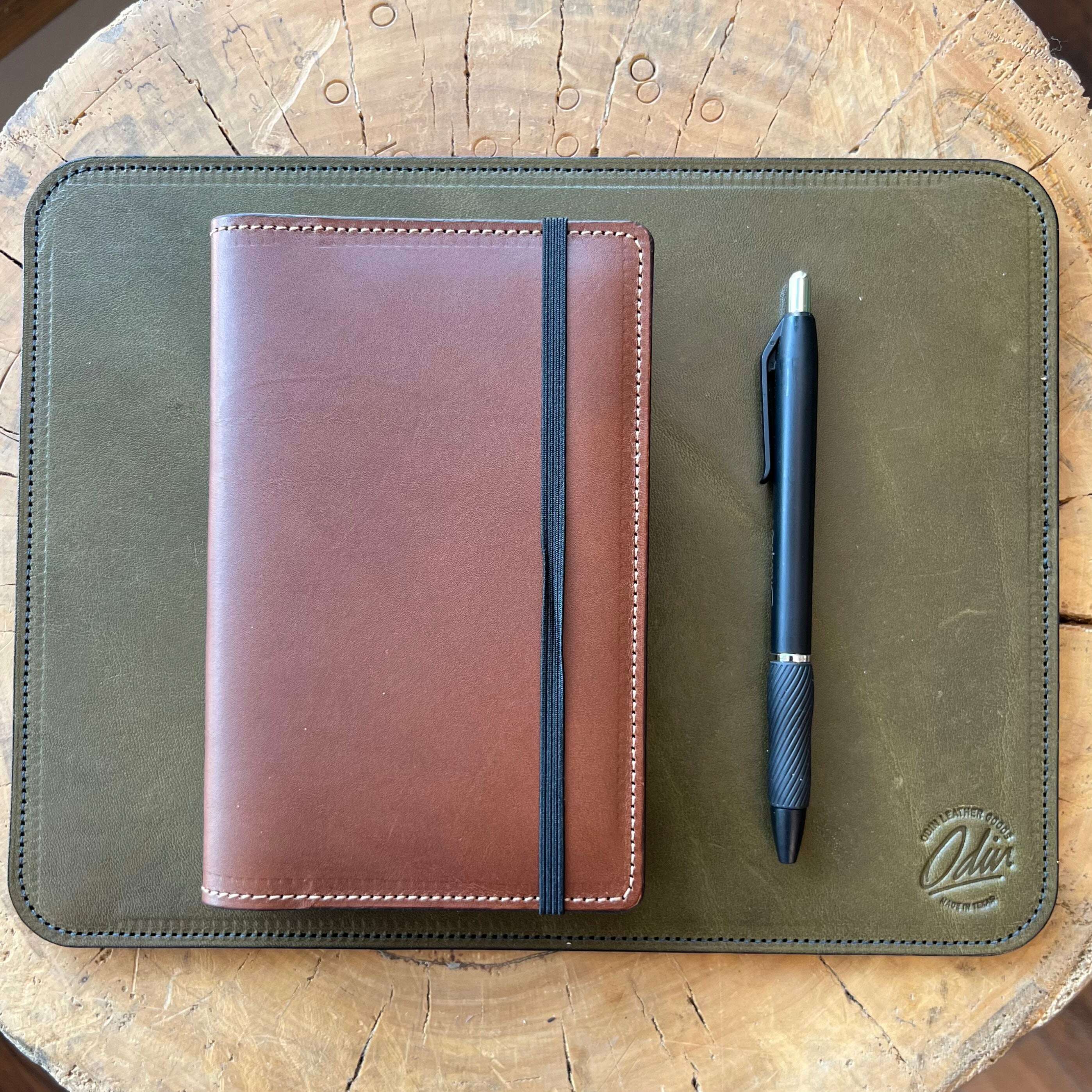 Leather Pocket Journal W Hardback Journal Odin Leather Goods Leather pocket journal w hardback journal odin leather goods