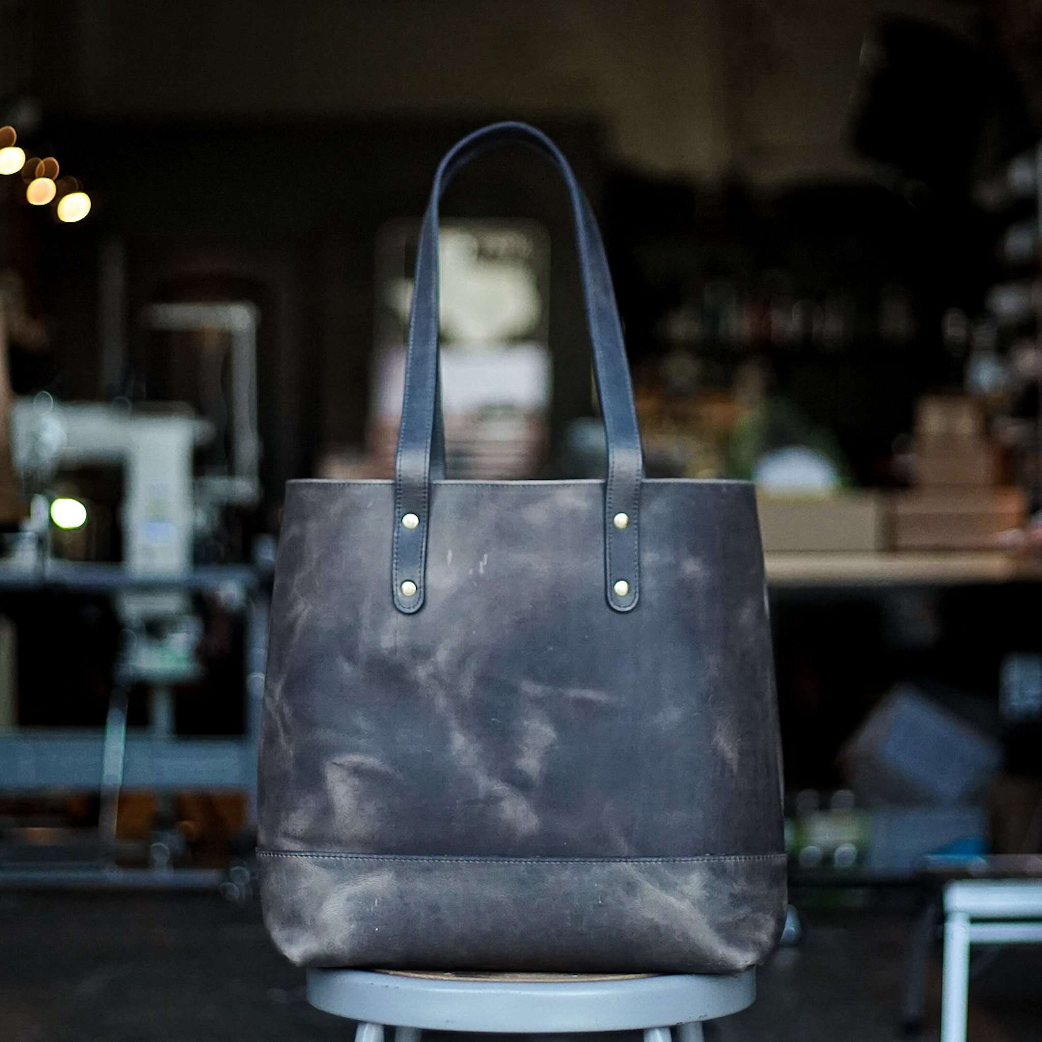 Forever Tote - Grey Crazy Horse