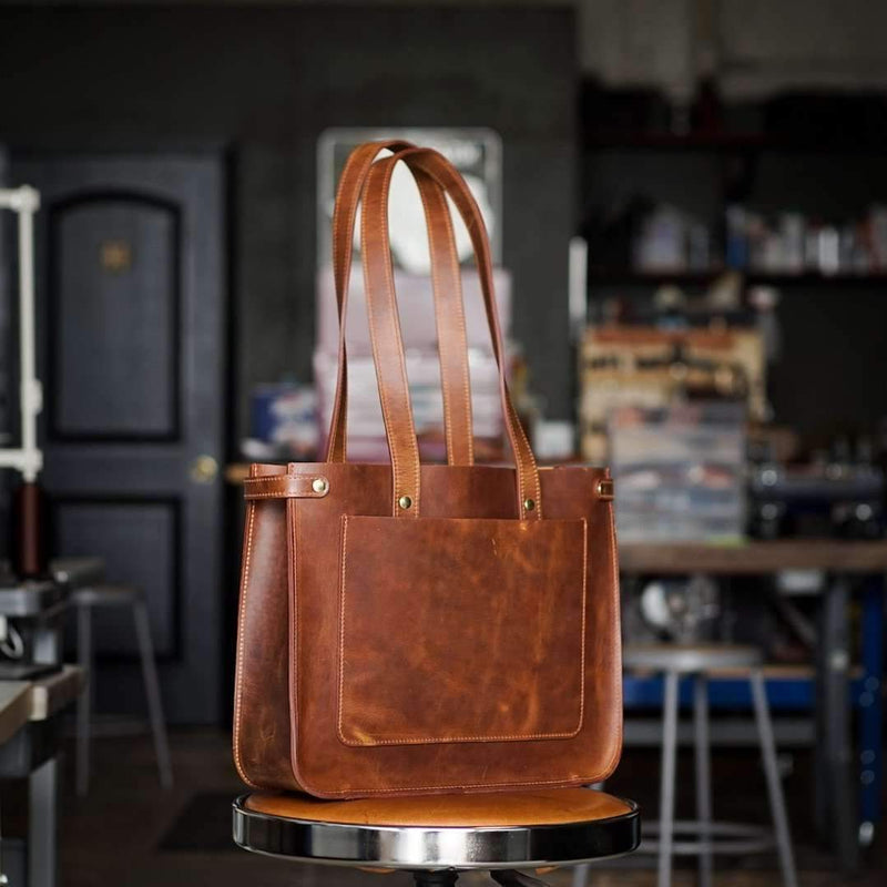 Rylie Commuter Tote - Odin Leather Goods