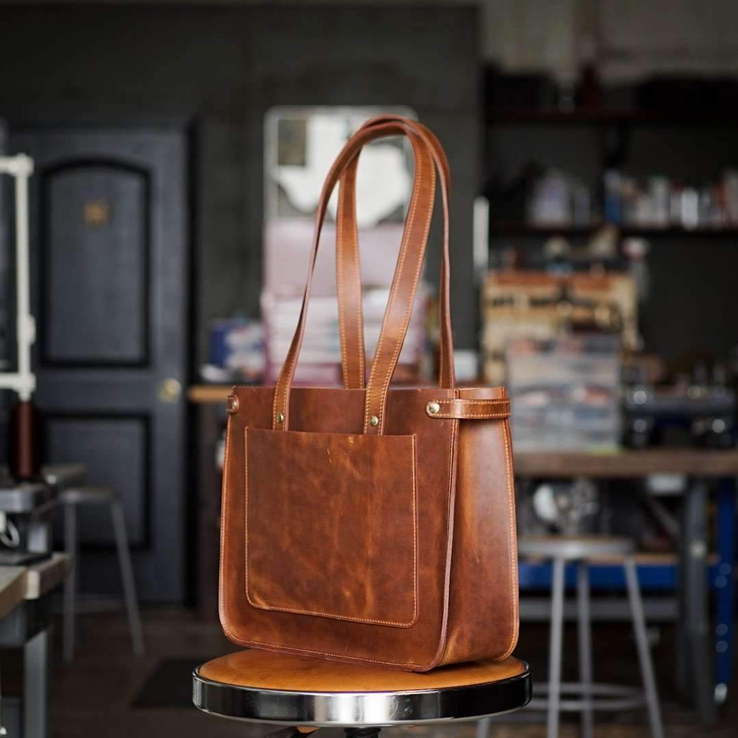 Rylie Commuter Tote - Odin Leather Goods