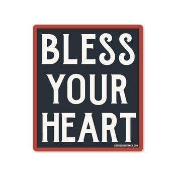 Sticker - Bless Your Heart - Odin Leather Goods