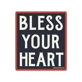 Sticker - Bless Your Heart - Odin Leather Goods