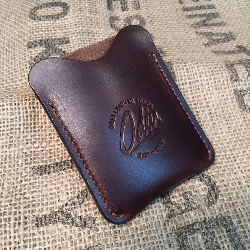 Breast Pocket Wallet No. 145, Vintage Black Leather Wallet